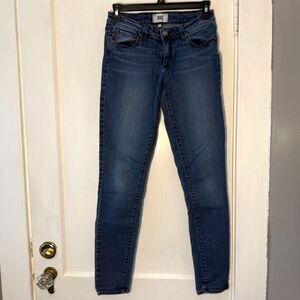 Paige Verdugo Ultra Skinny Jeans Medium Blue Denim Size 28